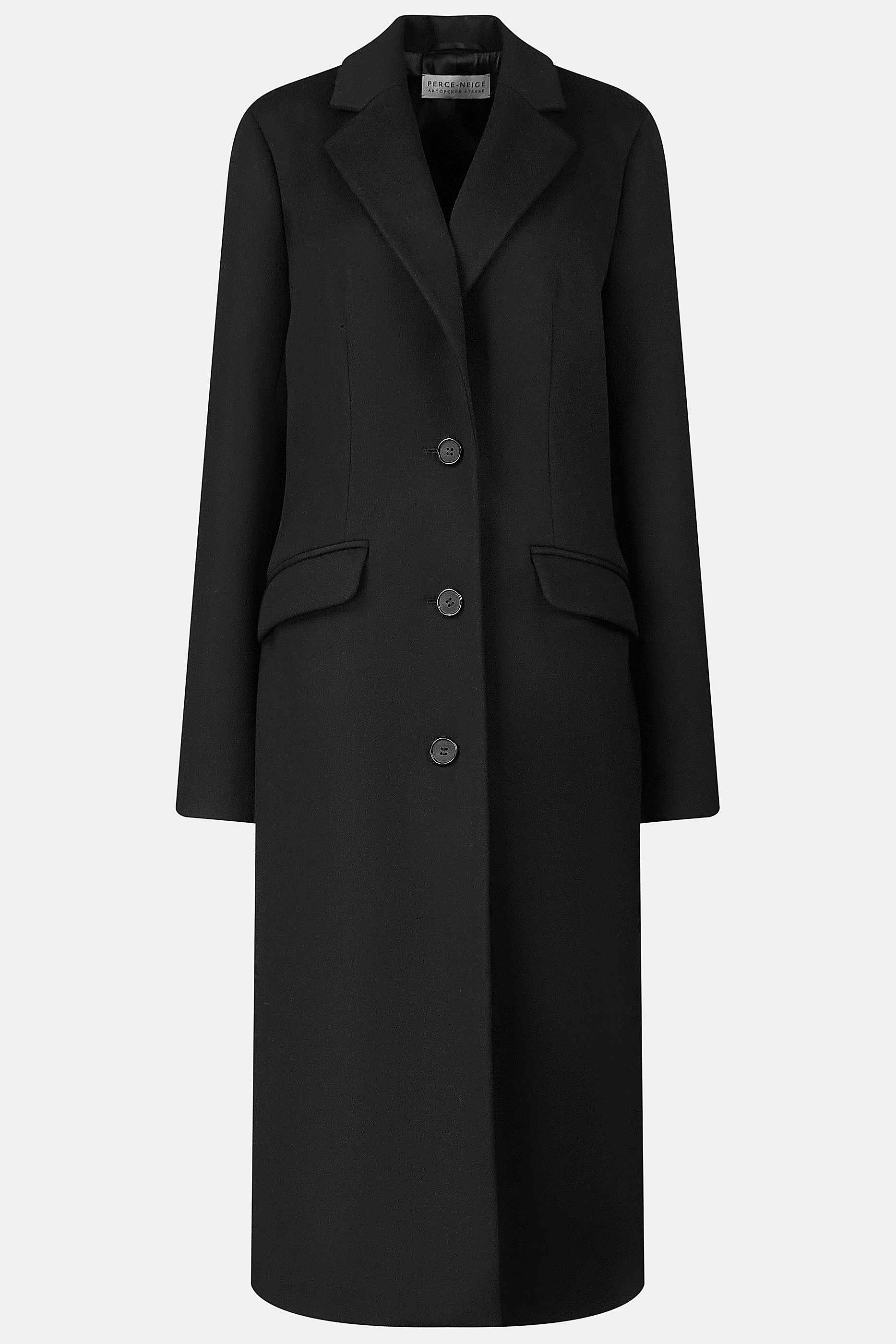 Пальто демисезонное черное