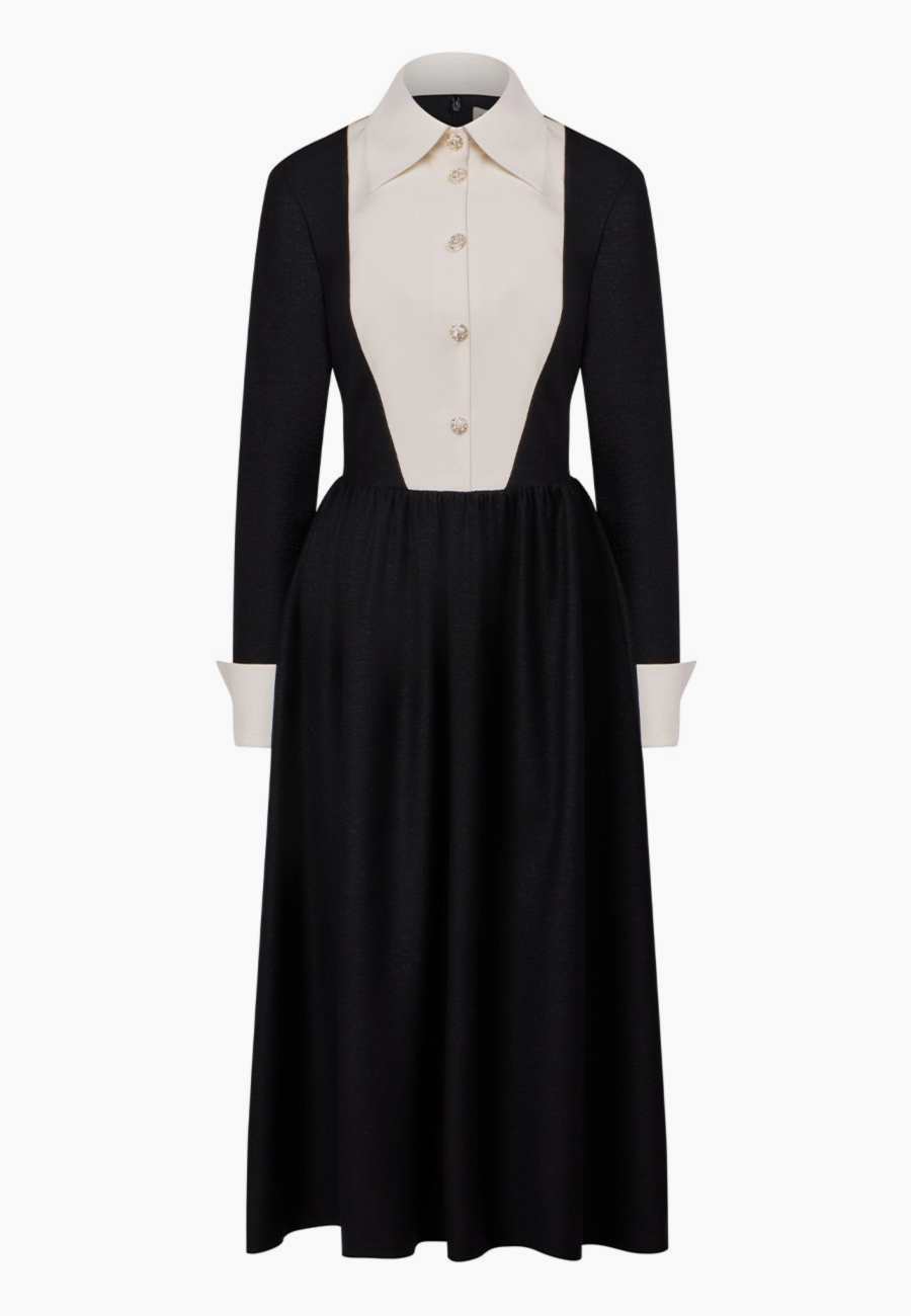 Платье с манишкой