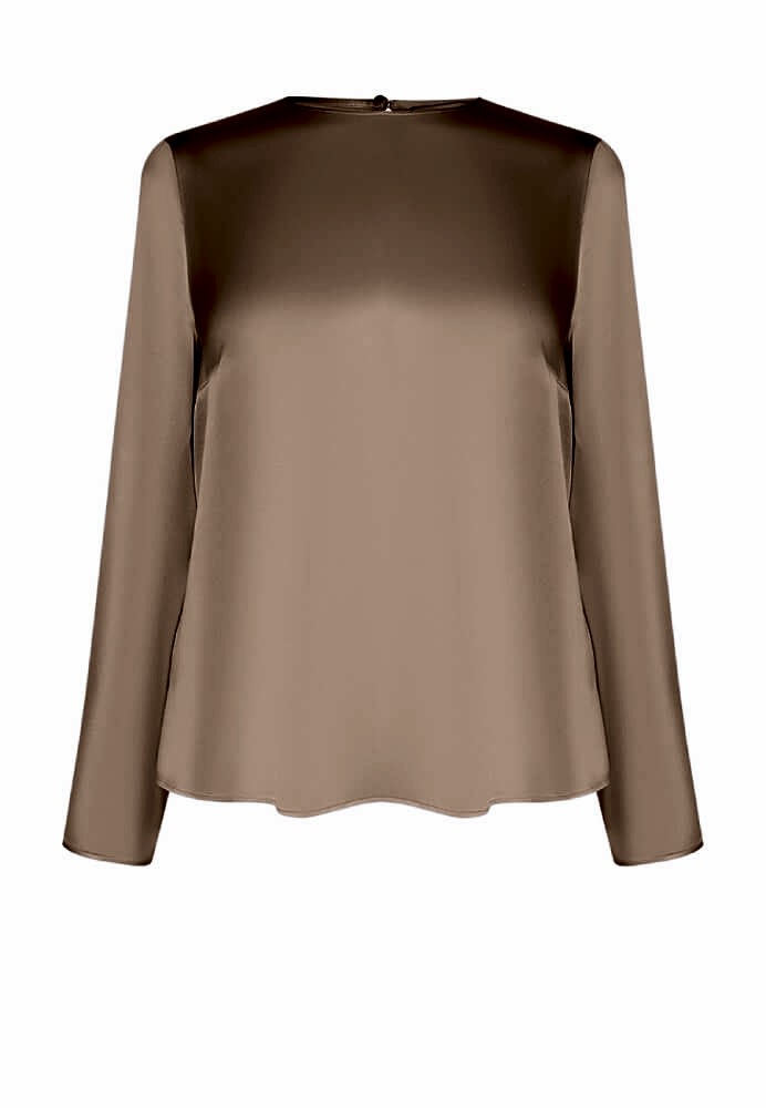 Блузка водолазка бежевая