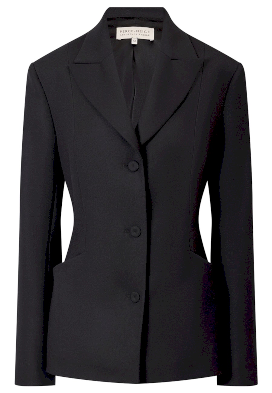 Жакет однобортный черный