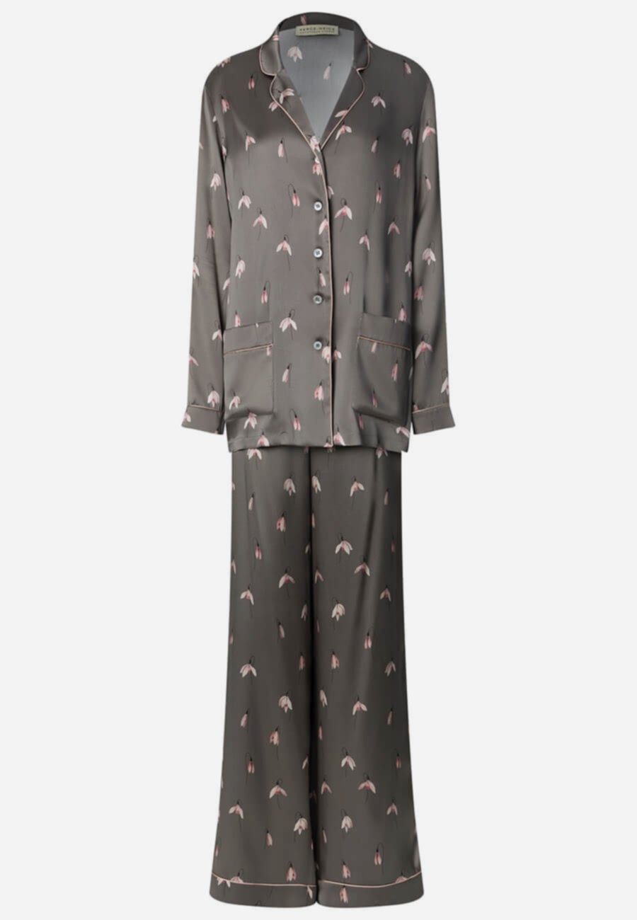 Костюм шелковый "подснежники"