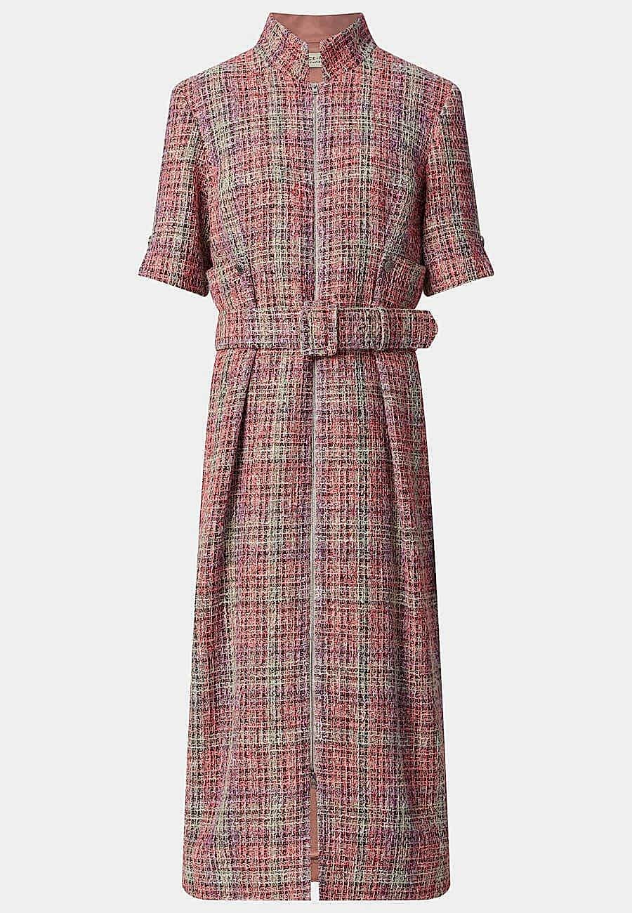 Платье шерстяное в клетку