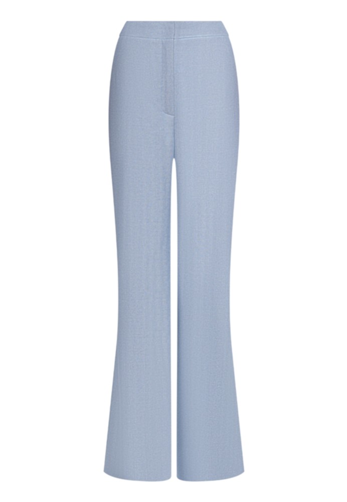 Брюки-клеш голубые