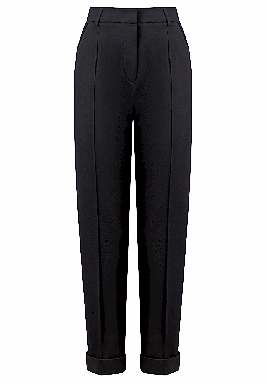 Брюки зауженные черный