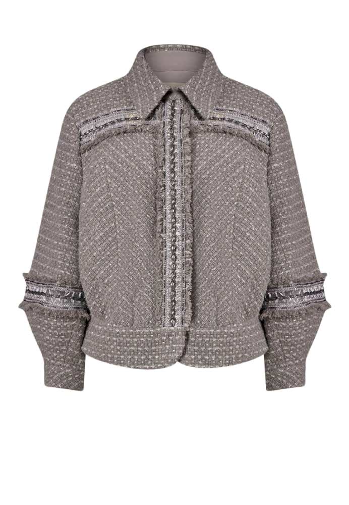 Жакет серый твид