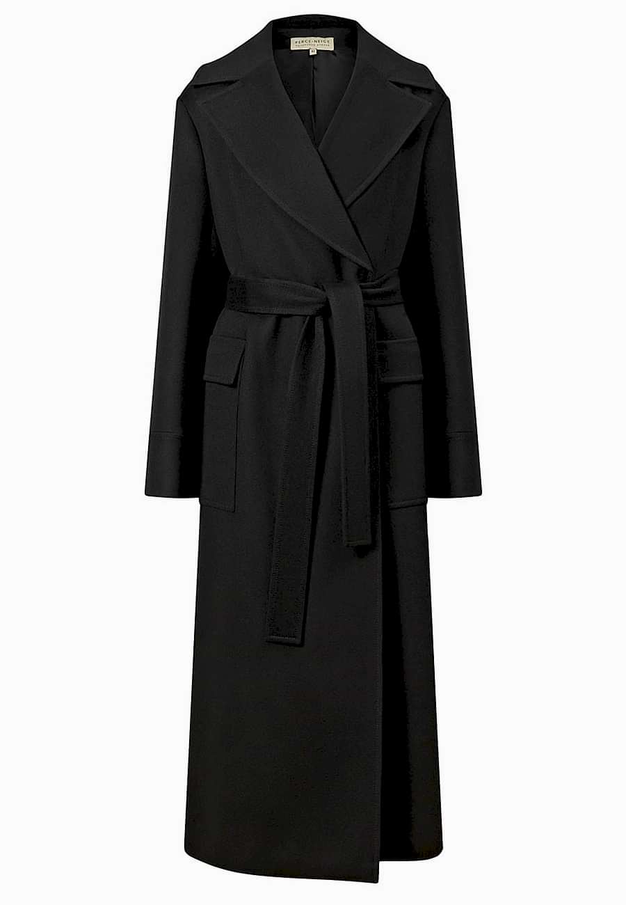 Пальто черное