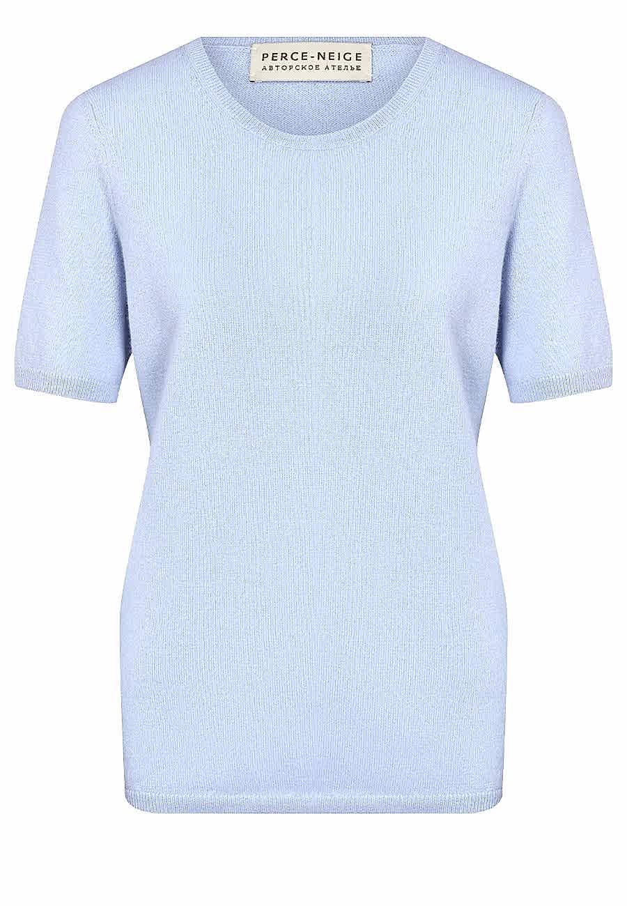 Джемпер из кашемира светло-голубой