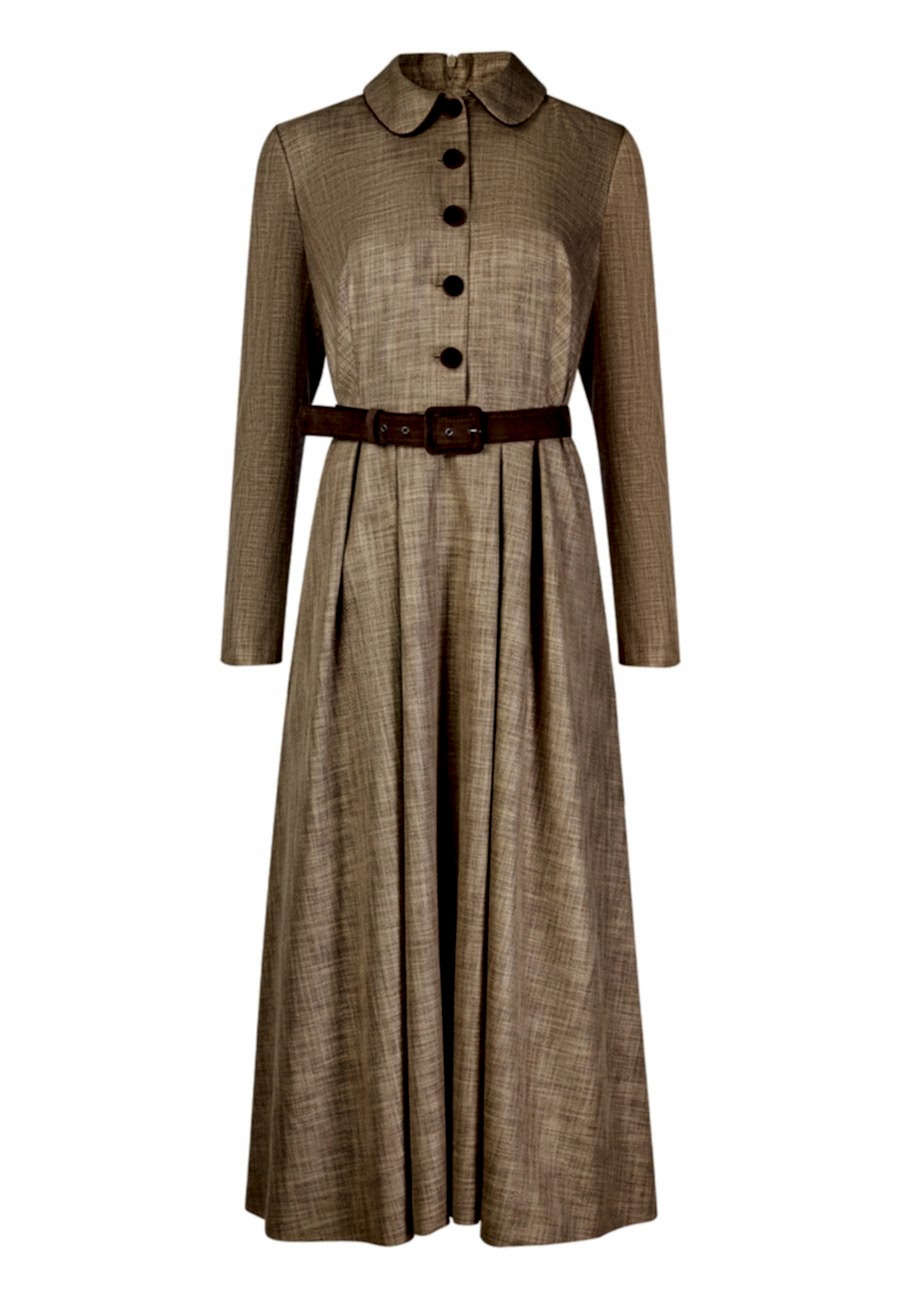 Платье с бархатным кантом