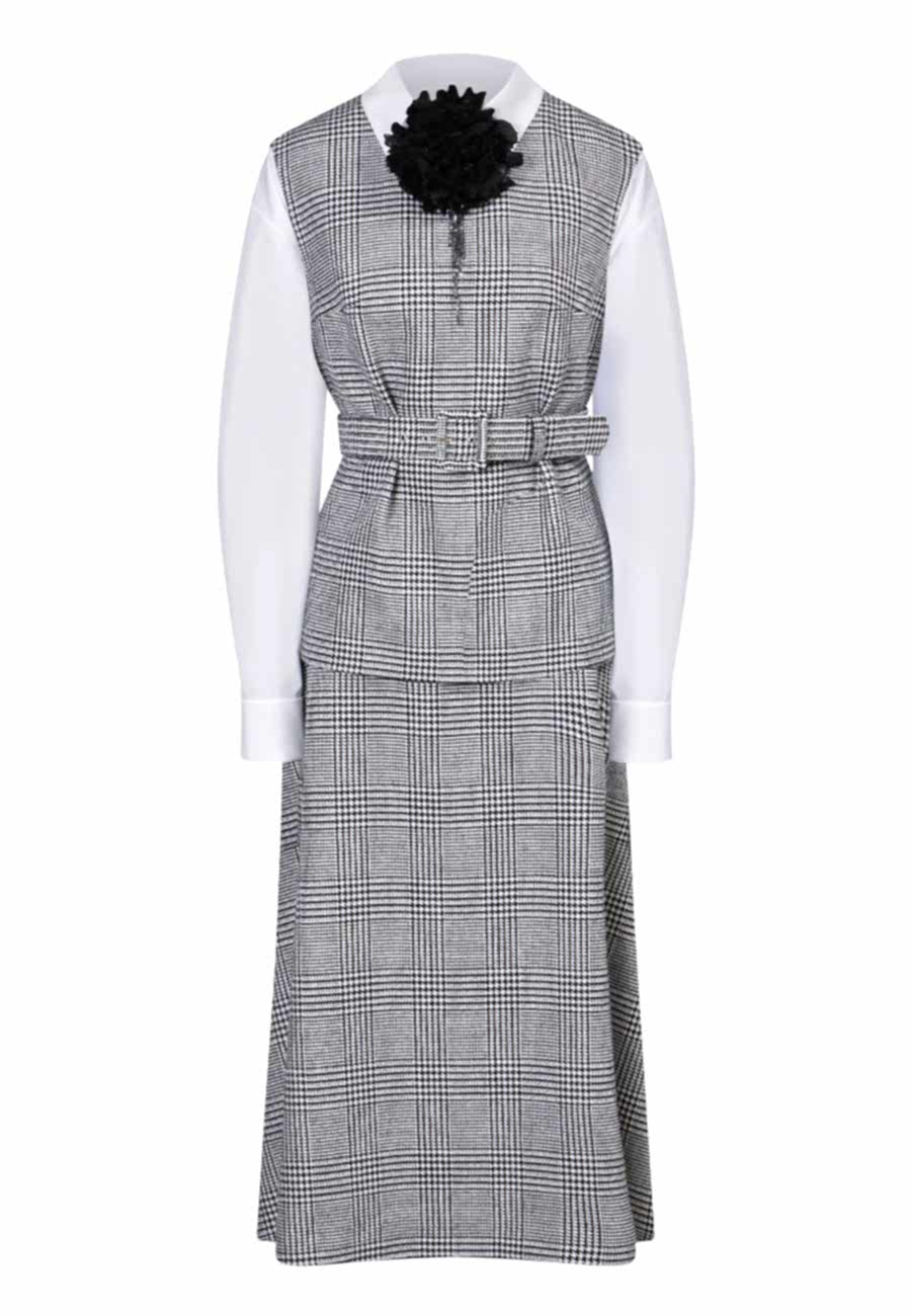 Костюм-двойка в клетку