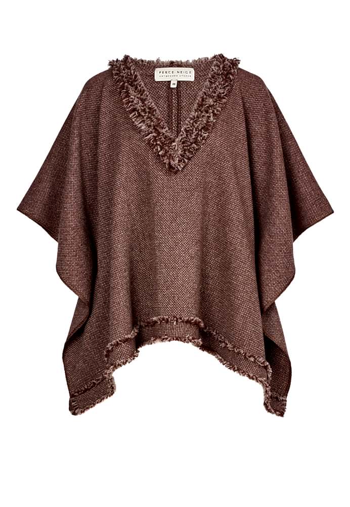 Жилет-Пончо коричневый