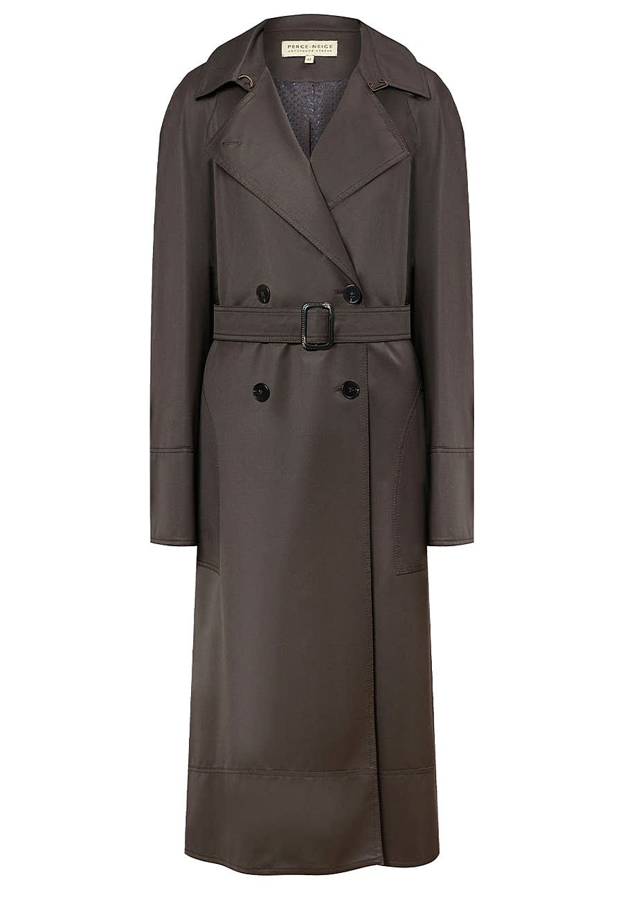 Плащ коричневый