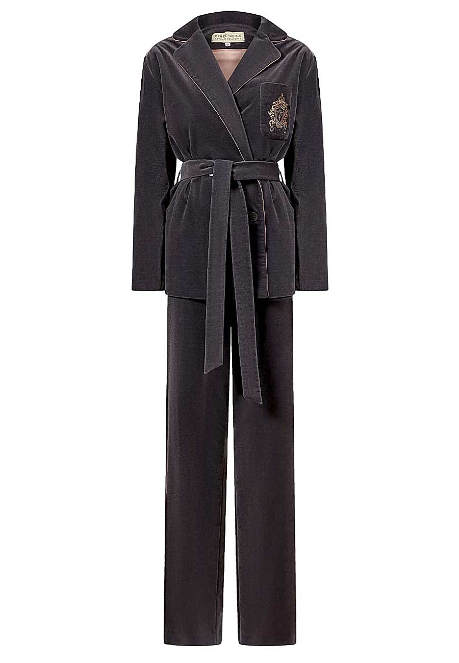 Костюм бархат лиловый