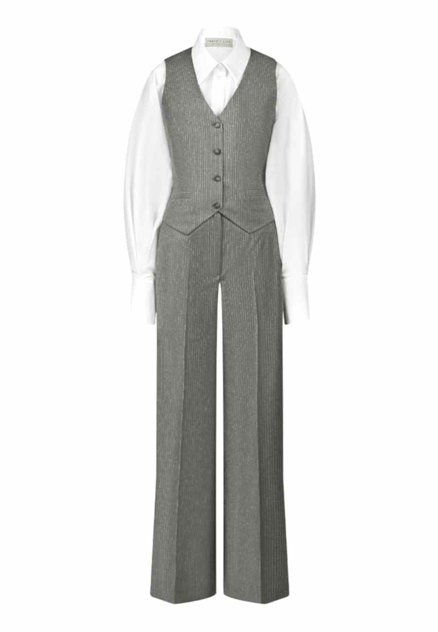 Костюм-двойка в полоску