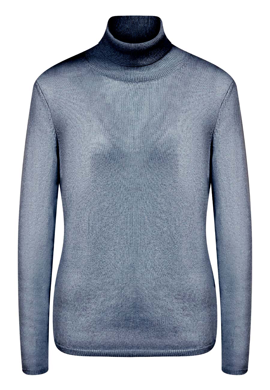 Свитер из кашемира светло-голубой